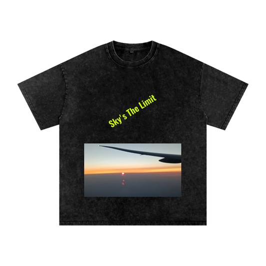 Sky's The Limit - Snow Washed Oversized Tee